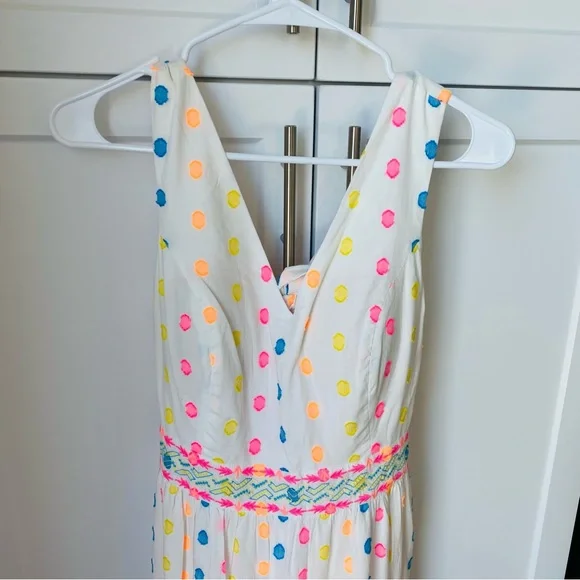 Lilly Pulitzer Charleen maxi dress size 6 multi tropical dot new with tag